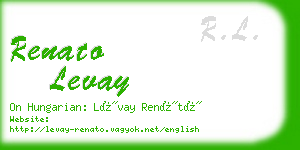 renato levay business card